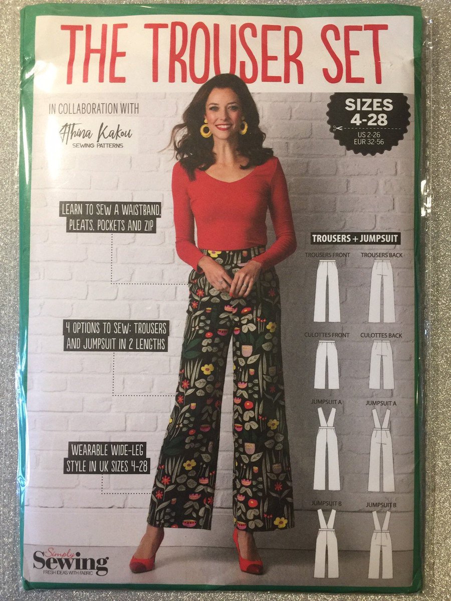 WatsonsVintage's tweet image. ONLY £5.95. ONLY ONE OF THESE FABULOUS SEWING PATTERNS AVAILABLE in my #etsy shop: Uncut Simply Sewing Sewing Pattern &apos;The Trouser Set’ - UK Sizes 4-28 US Sizes 2-26 - Wide Leg Trousers or #JumpsuitPattern -4 Options to Sew etsy.me/2VtkdlV #SimplySewing #WideLegTrousers