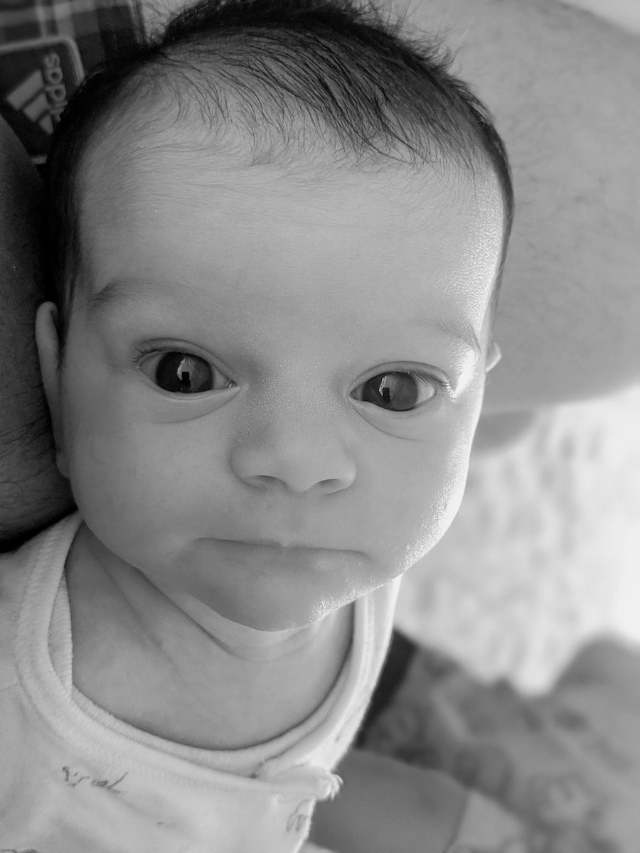 Ffion, 1 month old, born on the first day of isolation measures. 
Usually the reason the bring family together has become the reason to stay away.
I wonder what the first year of her life may look like. 
For now, she's happy enough keeping her dad awake all night.

#isolationbaby