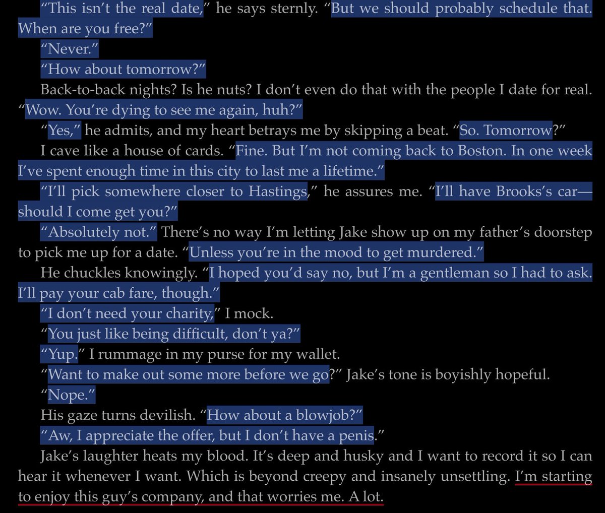 The way they talk to each other >>>>