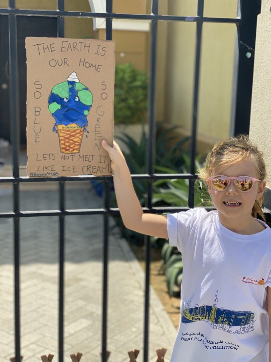 DBS_Eco's tweet photo. Earth Day is all about speaking up and educating others. If Year 1’s Avery can do it, so can you! #Act #SpeakUp #StayEngaged #BeginsAtDbs https://t.co/KuQKJbtS0D