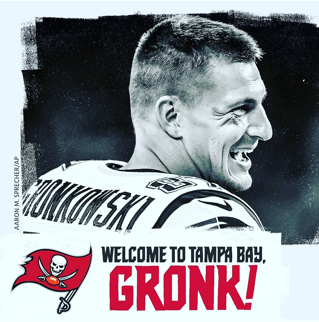 CiphersInc's tweet photo. Welcome 2 Tampa Bay Buccaneers Gronk!!!! 1st Brady now Gronk!!!! Shitz getting krazy🤦‍♂️🥳🤑🤪 playoff bound already!!!! We got early vacant seats on the bandwagon bih!!!🏉🥇🏟 @tombrady @gronk #ciphersinc #muckcity #gobucs #firethecanons #superbowl #mvp https://t.co/gnHIQMCvTG