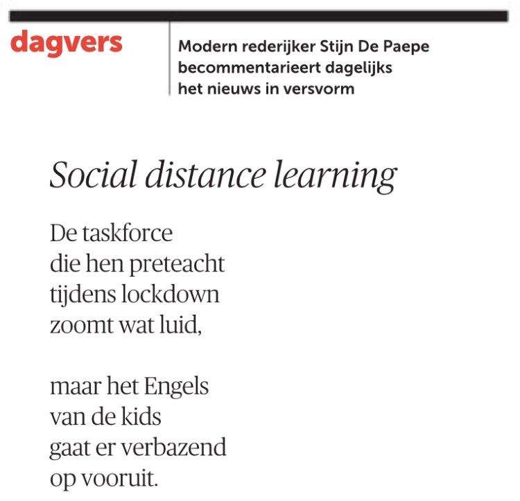 StijnDePaepe's tweet image. School is cool.
💻
#preteaching 
@demorgen: