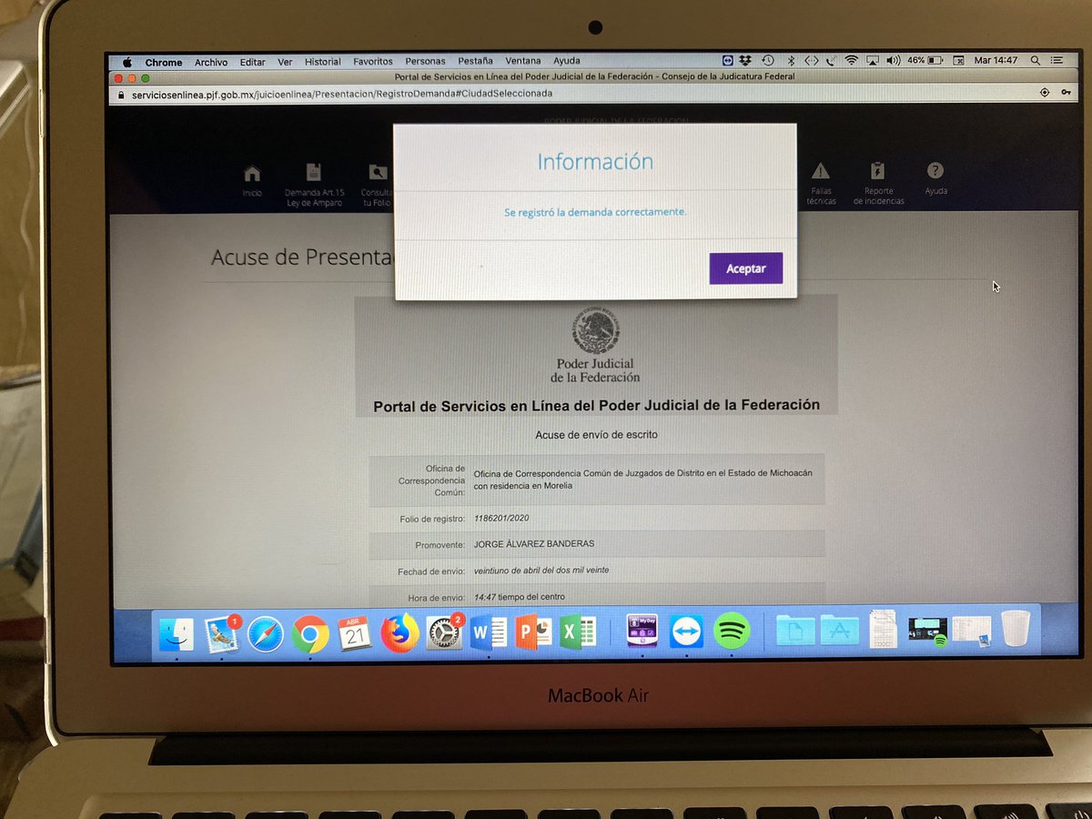 Buenas noches, me solicitan conocer los conceptos de violación del juicio de amparo promovido vs. el Decreto dictado por <a href="/Silvano_A/">Silvano Aureoles</a> esta semana, les propongo algo, envíenme un mensaje vía WhatsApp 📞4433181868 y les facilito el “modelo” incluso para que lo utilicen y seamos más.