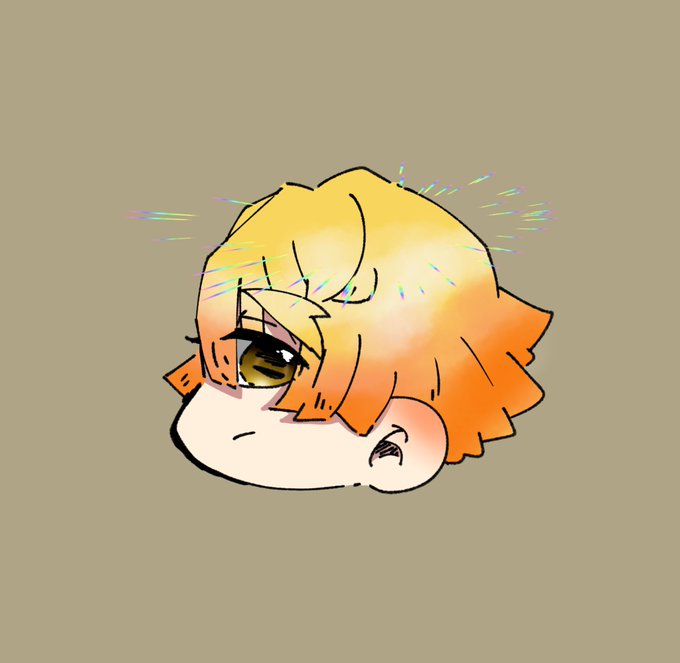 明太子🪼さんがTwitterに投稿した我妻善逸(鬼滅の刃)のイラスト。
