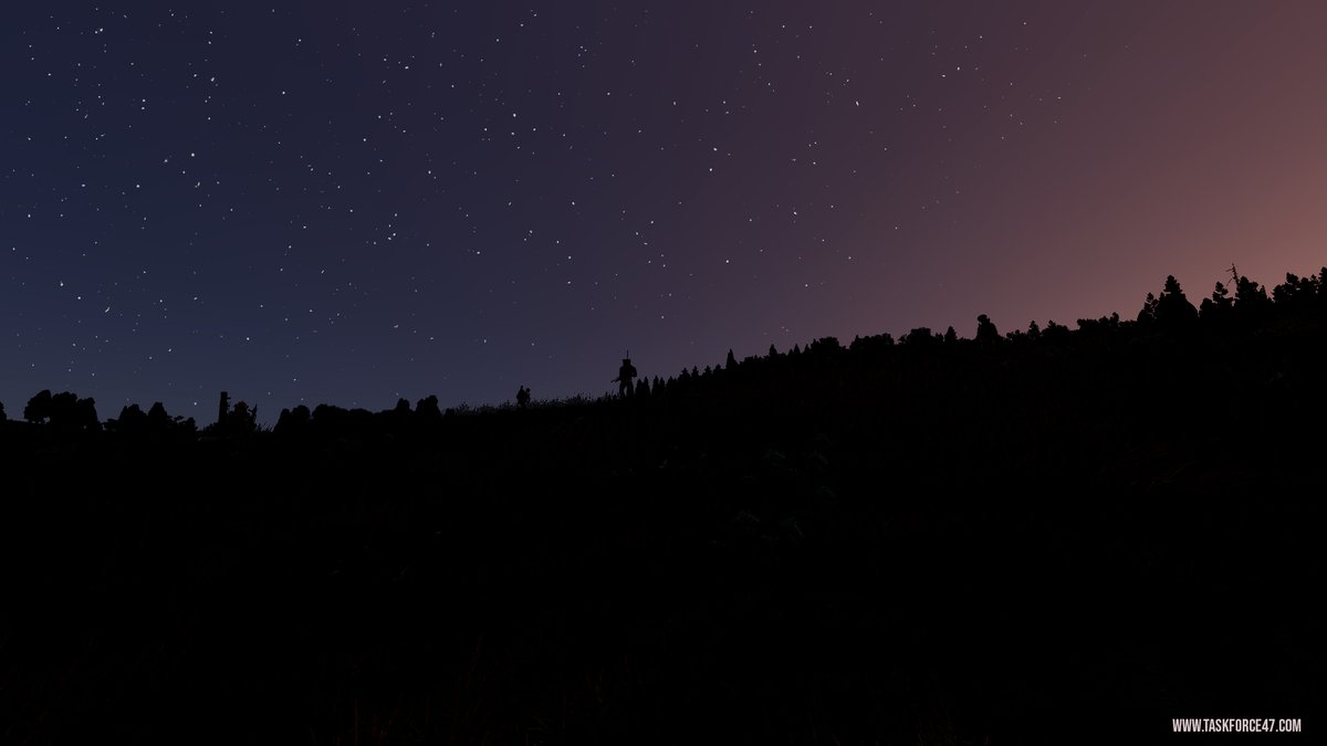 TaskForce_47's tweet photo. stars shining, forward we go 🤙

#forwardoperations #night #stars #arma3 #arma3milsim #arma3mod #redhammerstudio #military #taskforce47 #nightsky https://t.co/77IH79Xxe1