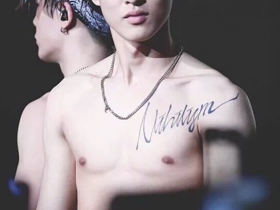 [ 2 ] Hanbin's second tattoo is the word 'Nihilism'. No one knows why he has this tattooSome of the best music genres were created as a result of musicians and singers using the principle of nihilism to create original sounds