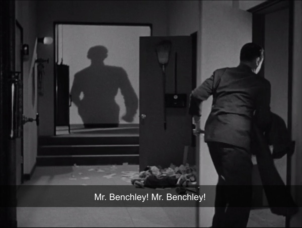 But back to our framing structure, which sees Benchley on the run from his Disney security guard minder. Did I mention this framing structure makes NO sense? He's on the run from security who are coming to TAKE HIM TO WALT DISNEY, who he literally drove there to see. WHAT?