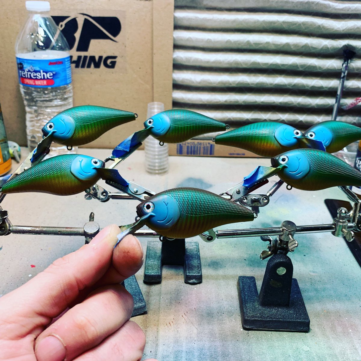 bobp_815's tweet photo. I had so much feedback and messages from my post past night that I had to make more. They will be on Etsy later this week. Link in my bio #bassfishing #bassfishingnation #smallbusiness #bpflures #customlures #custombaits #fishinglifestyle #customsquarebills #squarebills https://t.co/0ATS3sybsm