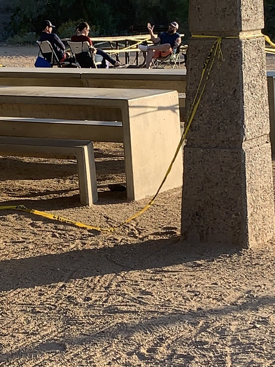 StanleyRoberts's tweet photo. Let's see how #socialdistancing is going at #dreamydraw in the @CityofPhoenixAZ, where the @PhoenixParks closed the picnic areas and that #6feetapart rule still applies.
#Arizona https://t.co/TGlo3mOb9K