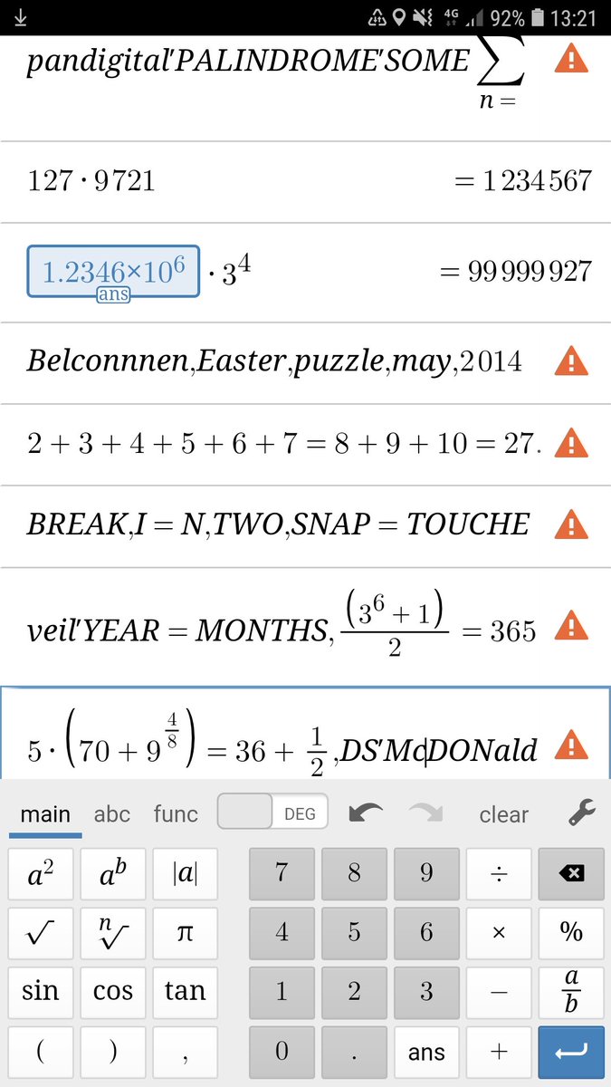 McDONewt's tweet image. #Pandigital #palindrome.
Really tests marvel desmos calculr.
Notice 127x 9127= 12..7.
123 45 67. Much More. #belconnen 
#maths rsrch.