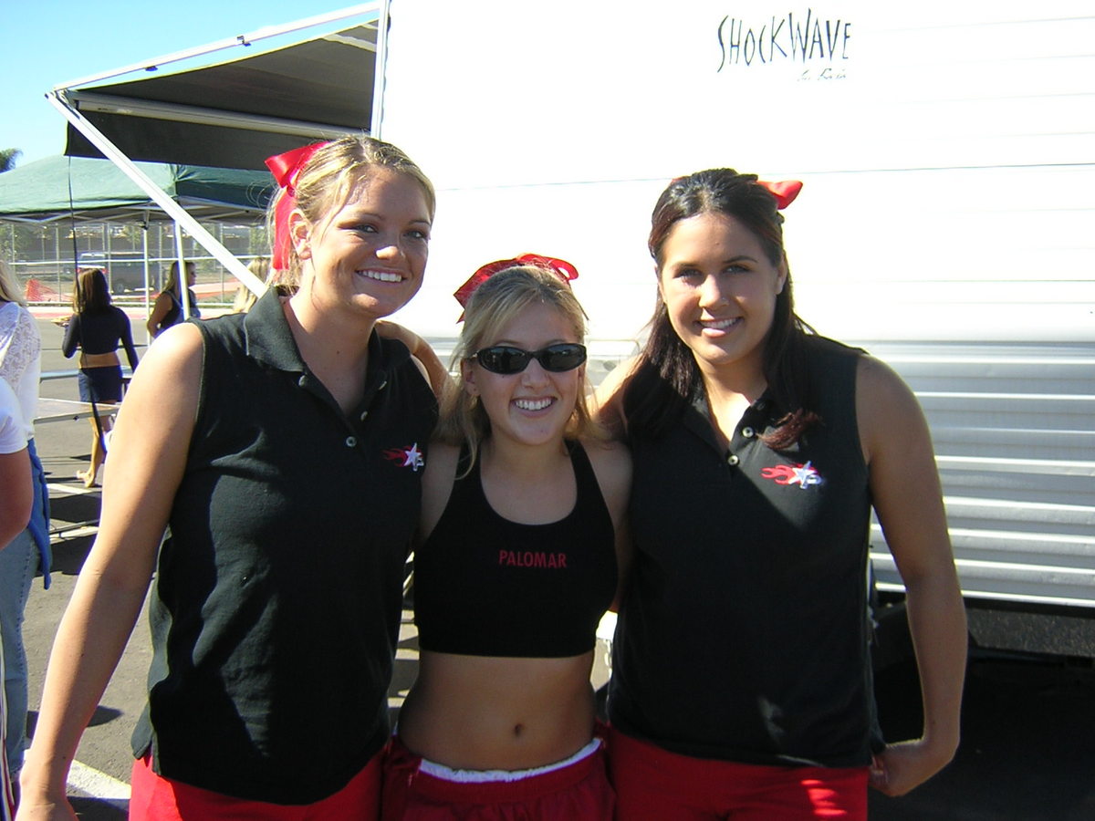 Anyways, I'm sure fans will see this thread and be like "stick to real sports!" but there are none right now so yeah, here's a photo of me as an 18-year-old college cheerleader! What the hell was I thinking with those sunglasses?!