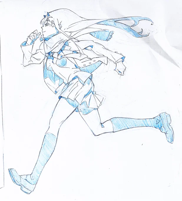 今日は「トリカゴ」の走るゼロツーᕦ(ò_óˇ)ᕤ
今日も描くぞっ(*'꒳`*)
#ダリフラ #ゼロツー 