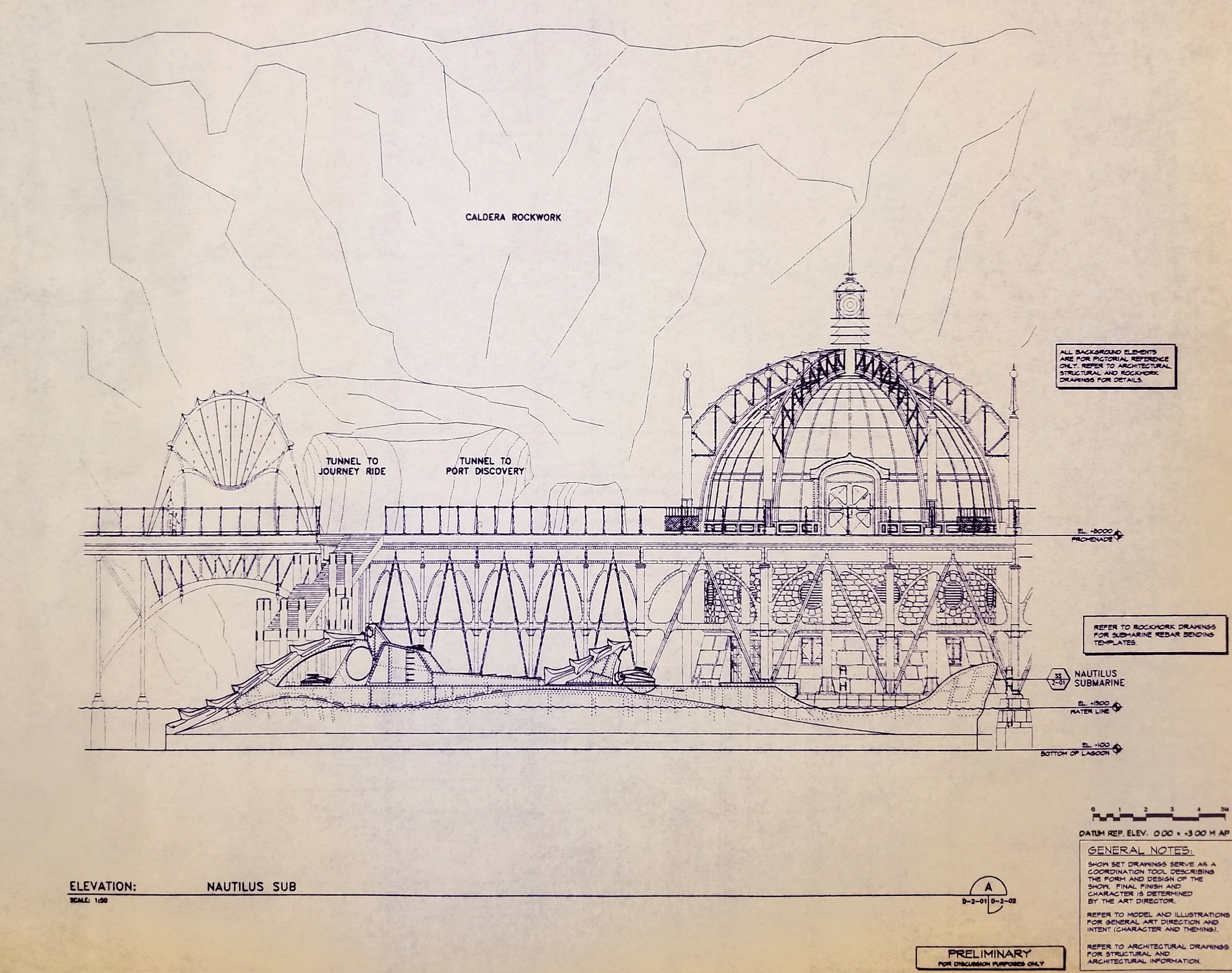 Marc Sasaki Sometimes Blueprints Are Just Blueprints But Some Of Them Can Be Seen As Works Of Art One Beautiful Example Is This Elevation View Of The Nautilus In Its