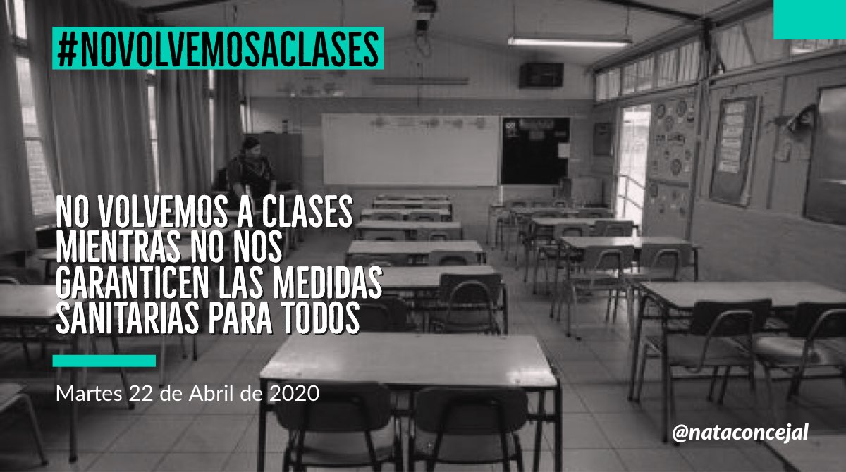 nataramirezsilv's tweet photo. 🛑 ¿Porque las comunas rurales partirán primero con clases? que acaso para el @GobiernodeChile ¿valen menos los estudiantes de estas comunas que lo que son de ciudades?
Hay que ser muy claros en Vichuquen #NoVolvemosaClases https://t.co/TWR1Oc9LMd