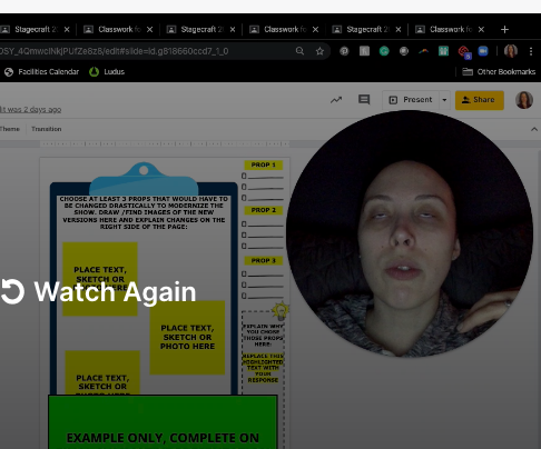 MsKaitStone's tweet photo. Thanks for the super flattering freeze-frame Loom π #virtualteachingprobs https://t.co/YdO9m5xdYl