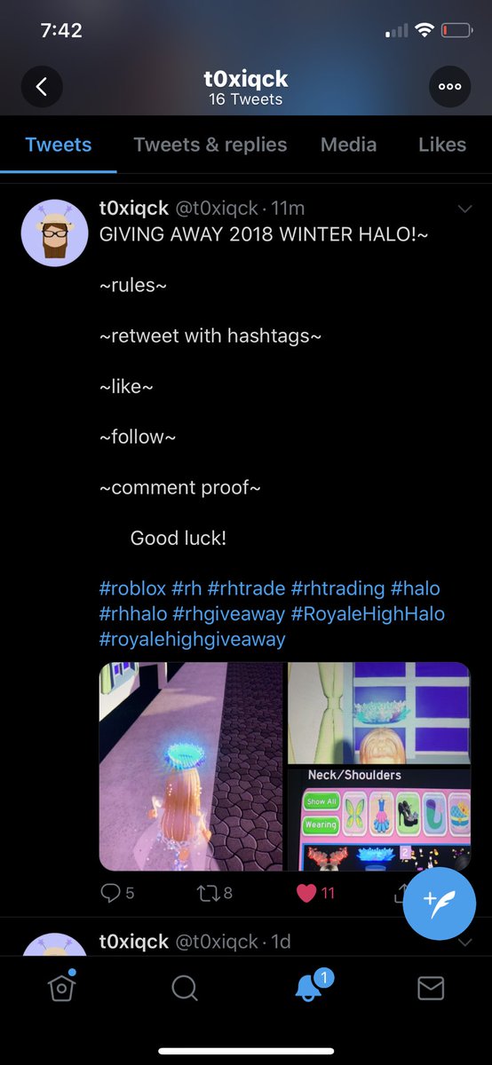 T0xiqck On Twitter Giving Away 2018 Winter Halo Rules Retweet With Hashtags Like Follow Comment Proof Good Luck Roblox Rh Rhtrade Rhtrading Halo Rhhalo Rhgiveaway Royalehighhalo Royalehighgiveaway Https T Co Jpk47yrhkh - culturez on twitter roblox brighteyesrblx gamestop vote workclock shades to go limited