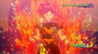 DmGaming_5's tweet image. Super Saiyan God surge mode and the other photo is one of Whis’ attacks