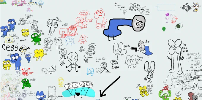 #bfb #ii the drawpile,,, i tried my best to capture all but the canvas is 8000x8000 dammit,,, thank you all for joining! 