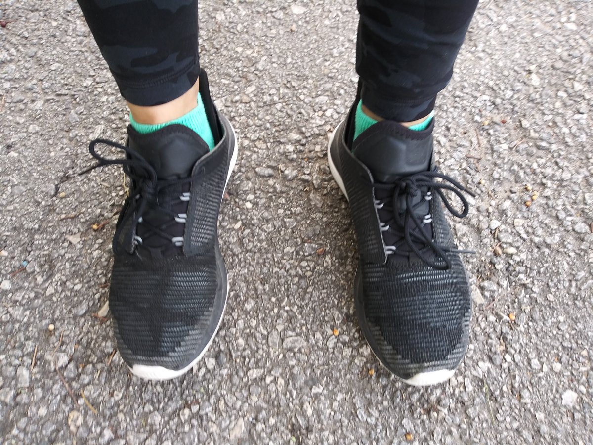 LisaBalderas7's tweet photo. I almost did not go for a 🏃 today but I told myself to just do it! I am so 😊 I did because I ran the fastest mile I have EVER run in my life! These are my lucky/blessed shoes and socks that got me through it! @NISDGlenoaks, #goquingo, #weareoneGO, #selfcare https://t.co/f9psKwCvMd