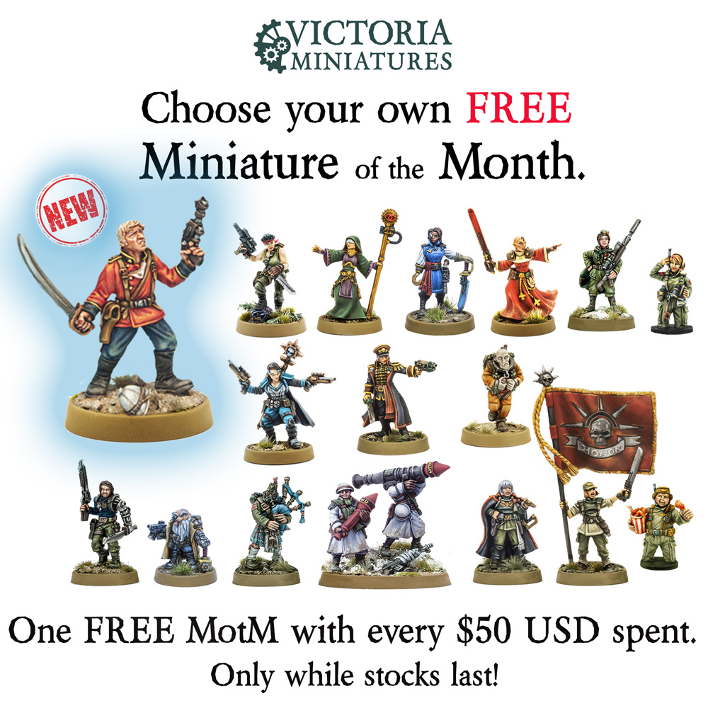 Vic_Minis's tweet photo. New Free Miniature of the Month, Captain Caine.💂 - https://t.co/HE8B5PN2u9 https://t.co/Aq9GP612UL