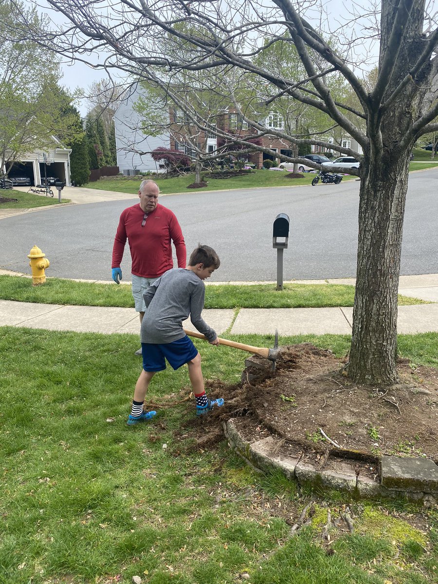 Life skills learning with Dad! He was so eager to help.