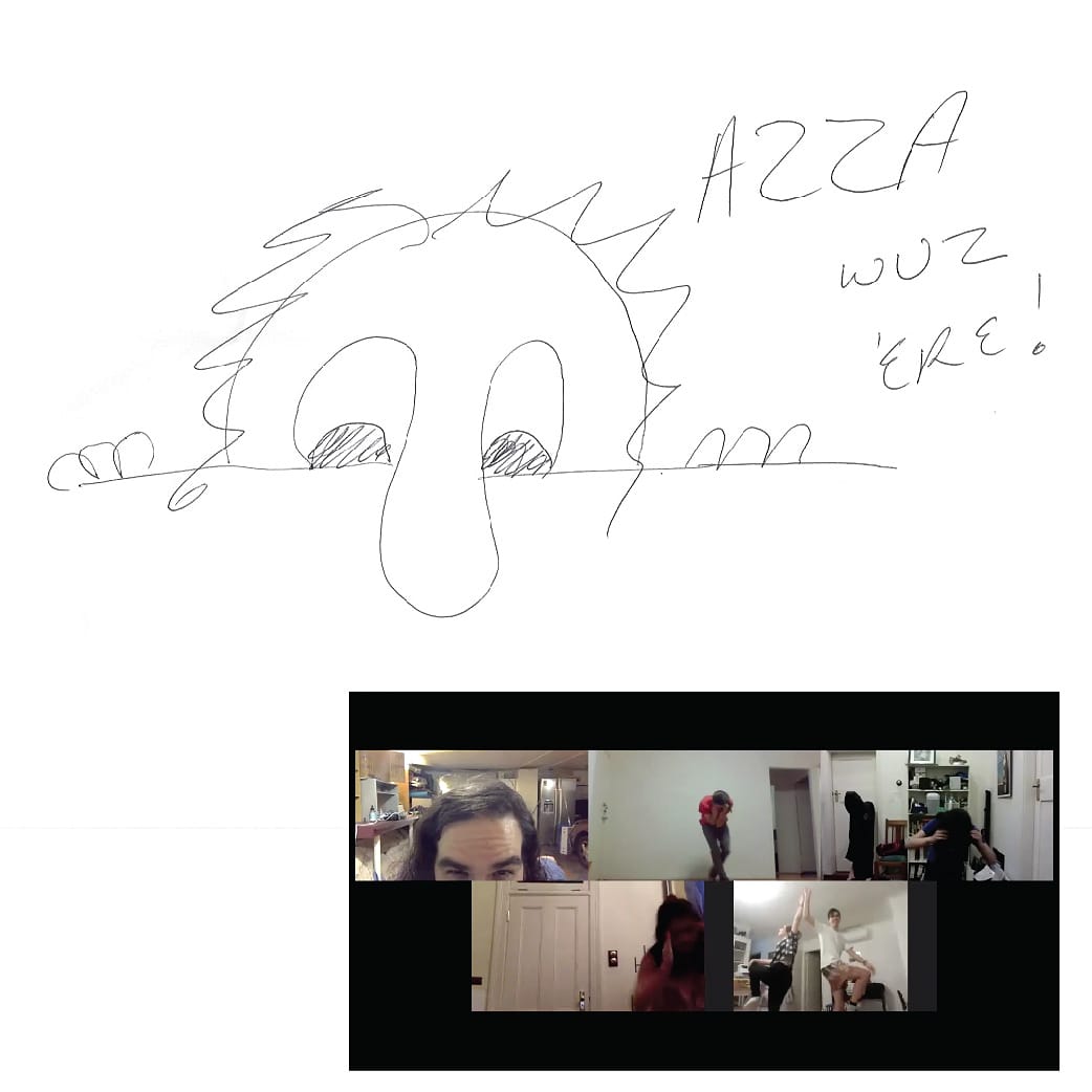 My student drew a picture of me during a live class ... yeah I can see the similarities, what do you think? 😂😂. Thanks for the drawing Roni! #kilroy #vintagegraffiti #vintagedancing