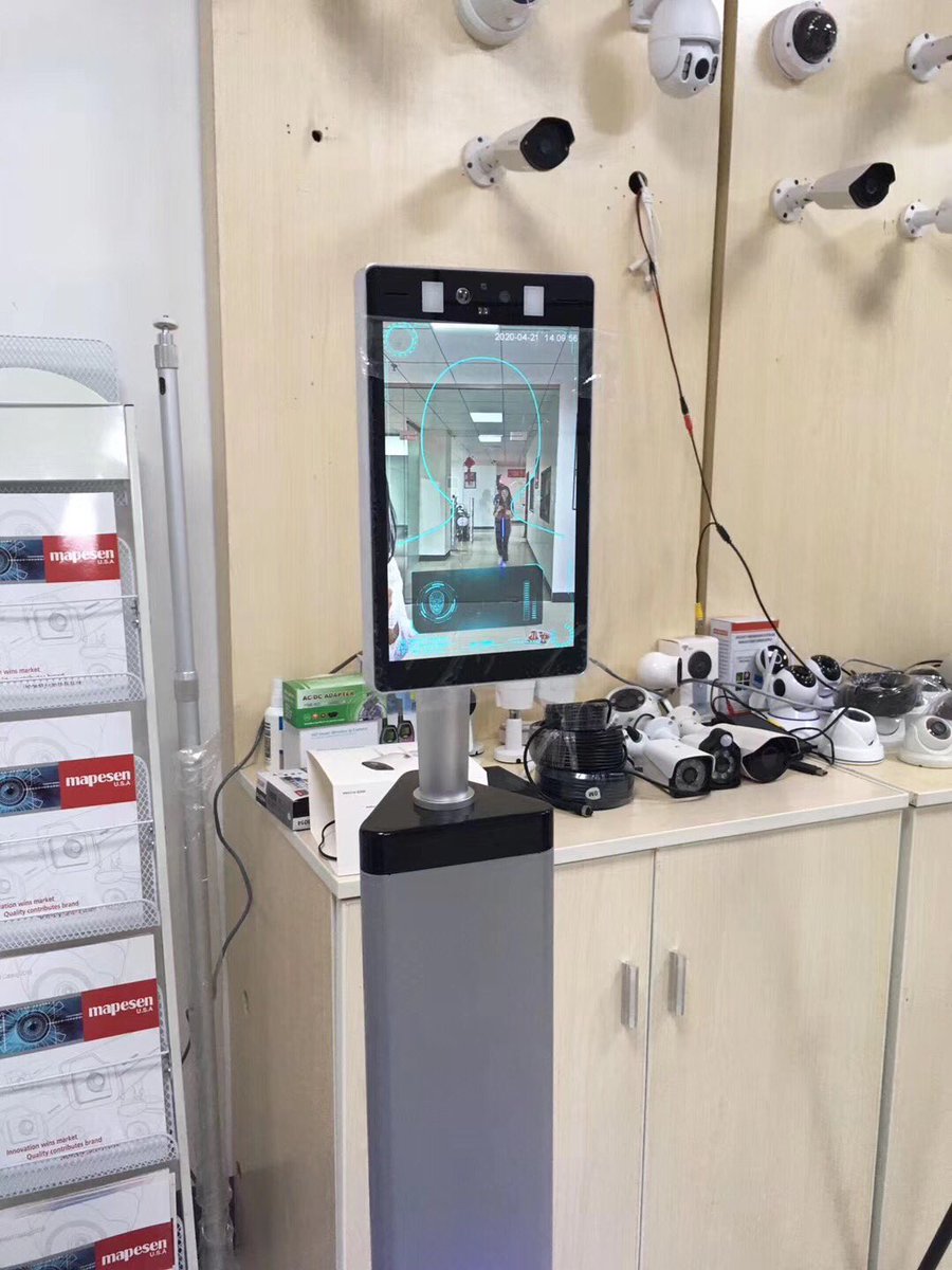 TIM_CCTV's tweet photo. Mapesen Smart Body Temperature measuring machine/camera/KIT.
Various new models are available. 
Full of production line.
Can be widely used in Airports,Subway,School , helping you come back to work.
Welcome to your inquiry! https://t.co/DHmzQdR292