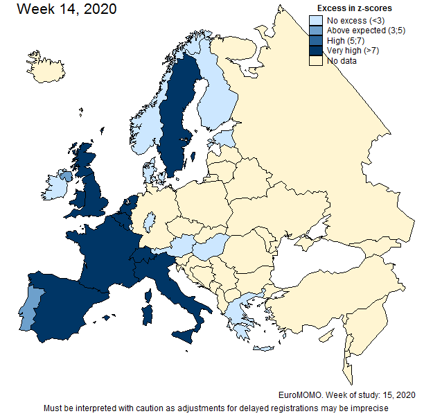 Here are the excess deaths March 30-Apr 5th 2020 in central and western Europe (relative to 2019) Ireland - no excessUK, France, Spain, Switzerland, Holland, Sweden - huge excessAnd yet much of that excess didn't make their covid19 totals, while Ireland threw everything on.