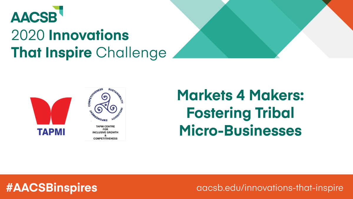 Through engagement of the tribal Koraga community, <a href="/MyTAPMI/">TAPMI</a> facilitates innovation in the entire value chain of the community's basket-weaving craft, from sourcing, product design, &amp; mkt strategy to facilitation of micro-entrepreneurship. #AACSBinspires

🔗aacsb.edu/about/advocacy…