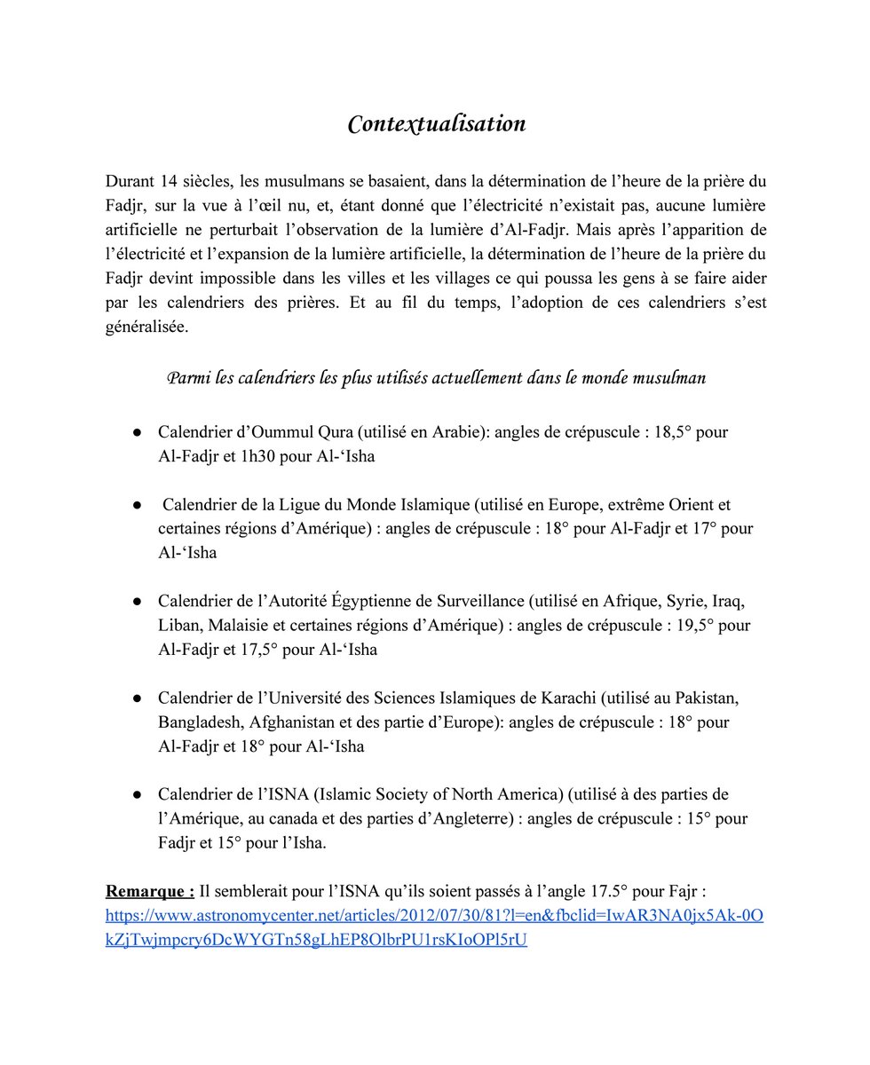_abuaisha_'s tweet photo. [Résumé sur les calendriers et les angles (1/3)]

🔹 Contextualisation
🔹 Les calendriers les plus utilisés dans le monde musulman
🔹La France &amp; environs
🔹La notion de crépuscule et d'angles 
🔹L'angle 12° en images https://t.co/PJZOFeVZlg