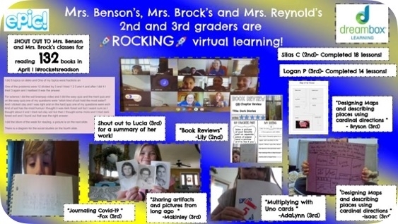 CNEElementary's tweet photo. 3rd grade Rockin’ Virtual Learning! https://t.co/PXJrpJw0lP