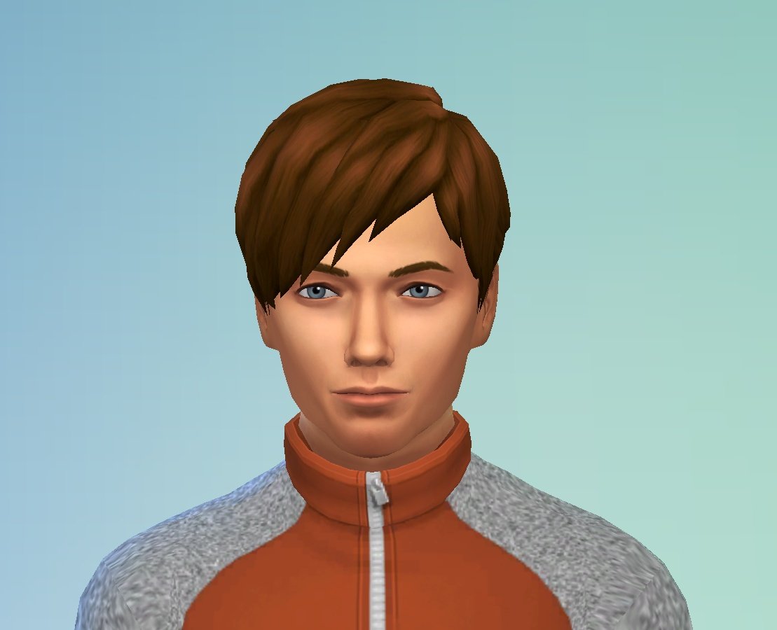At the begging he the only hair style that fit him was this one that looks like the ones from Peaky Blinder. But then I downloaded a cc that I found that looked more like Ls hair style. I know it still doesn& #39;t look like it but idk. You can tell me which one looks better.