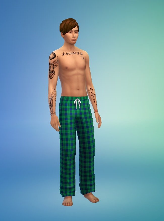 He even has his tattoos. This were the only ones that I found and they are a bit shitty but it& #39;s something you know? And the 28 it& #39;s missing in his hands. Btw his is in his pjs isn& #39;t it cute? Sjjsa I just realize his eyes are closed.
