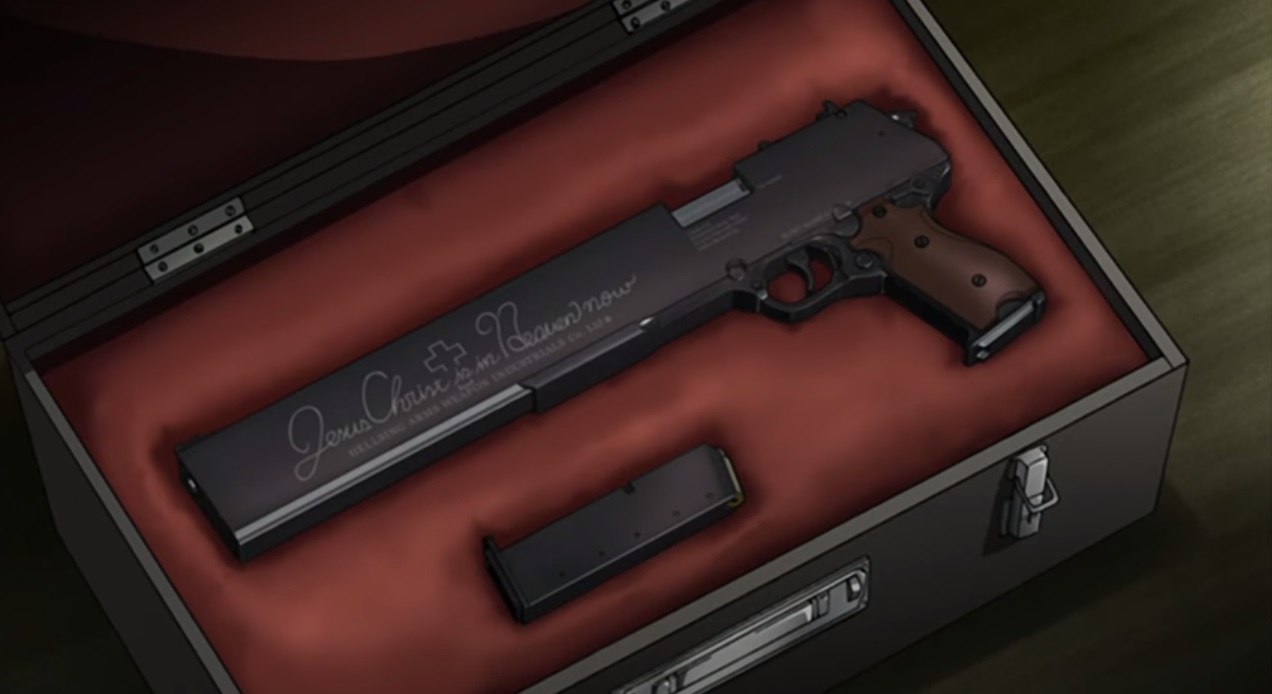 【未組立.ディスプレイモデル】アーカードの銃「ジャッカル」対化物戦闘用13mm 筑前助広(小説家) on X: 