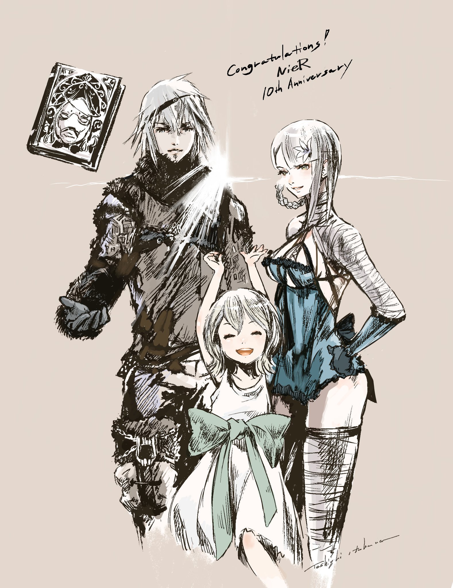 板鼻利幸 ニーア10周年おめでとうございます 小説 短イ話 の挿絵にちょっと彩色してみました Nier ニーア10周年 板鼻利幸 ニーア10周年おめでとうございます 小説 短イ話 の挿絵にちょっと彩色してみました Nier ニーア10周年