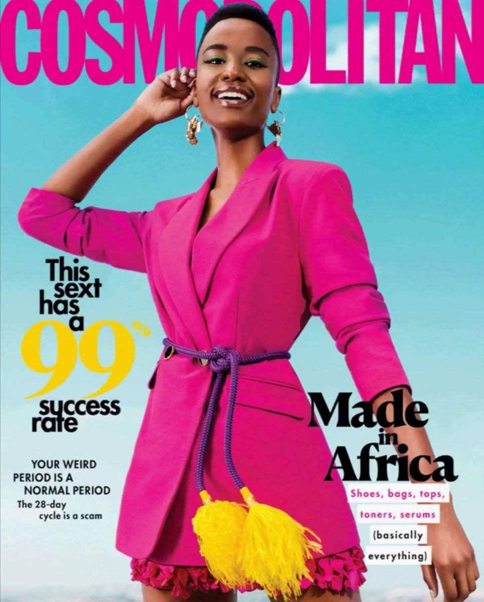 Zozi for @CosmopolitanSA's May  'Made in Africa' issue
📸 @Cedric_Nzaka
#COSMOxZozi