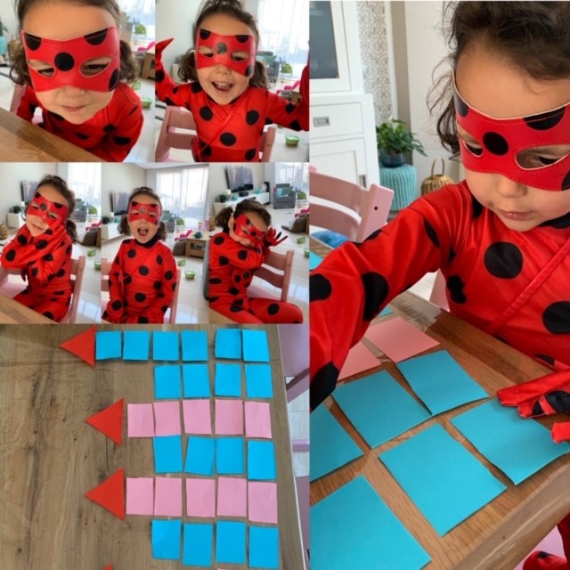 develhoek's tweet photo. Als een echte superheld gaat Aida door met haar taakjes en bouwt een prachtig kasteel voor de koning. 

Top gedaan ladybug! https://t.co/7GOISbGu8W