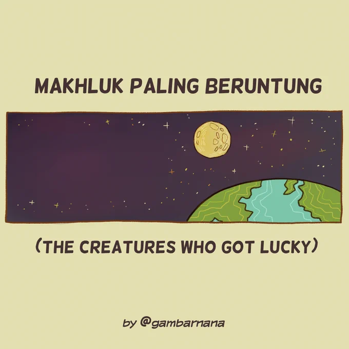 Ini versi Bahasa Indonesia dari komik di atas! Terinspirasi dari TED Talk Stephen Webb, saya mencoba menggambar sisi kemanusiaan dari Teori Penyaring Besar (Great Filter) untuk memperingati #HariBumi2020

(1/3) 