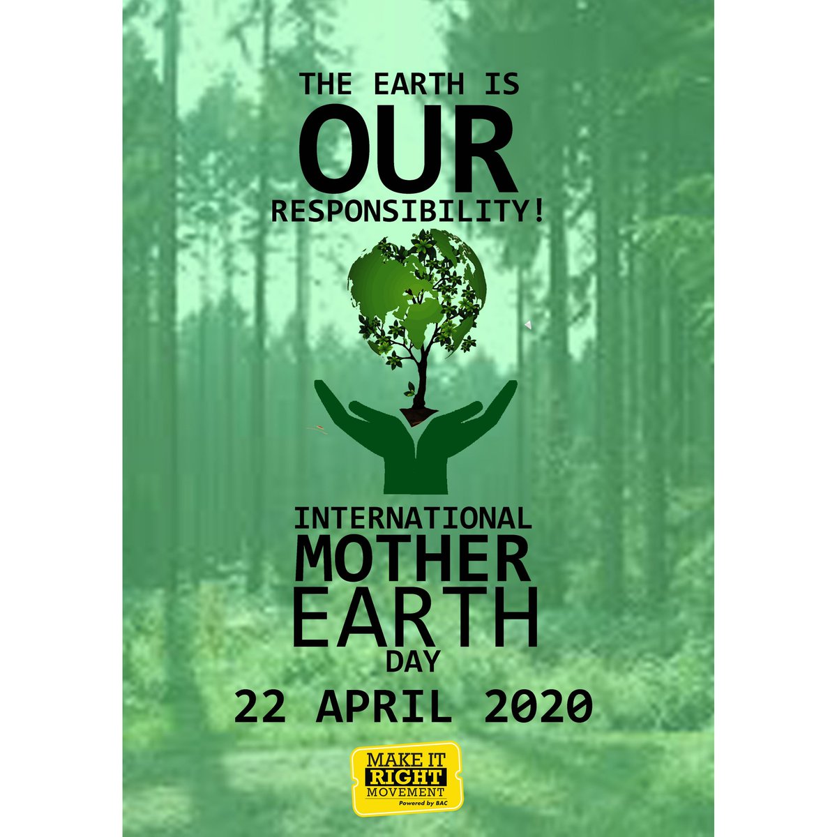 makeitrightMY's tweet image. Happy 50th Earth Day!
.
"The environment is where we all meet ; where all have a mutual interest; it is the one thing all of us share." - Lady Bird Johnson.
.... Read more at our Facebook page :facebook.com/95295900142532…