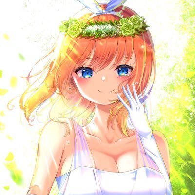 シルフィ🍀さんがTwitterに投稿した中野四葉(五等分の花嫁)のイラスト。