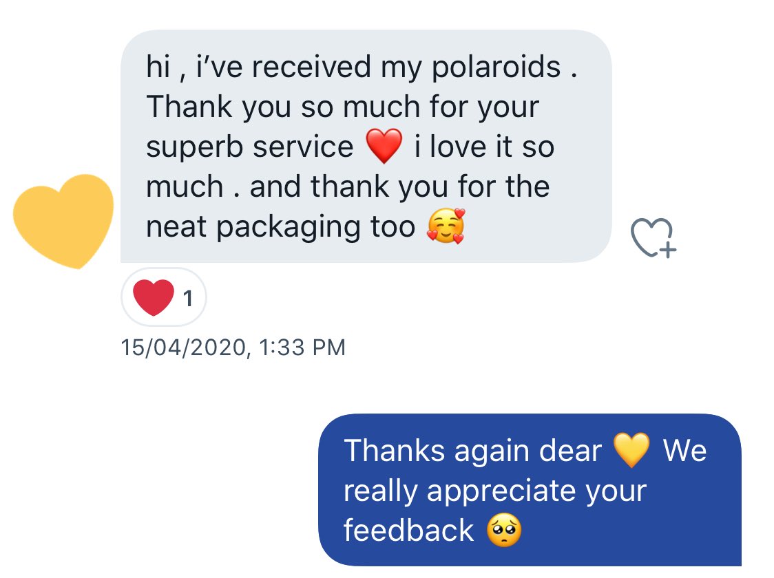 bbibbipolaroids's tweet photo. Some feedback from our customers this month 🥰💛

#bbibbipolaroidsfeedback https://t.co/Eos04Ng0Si