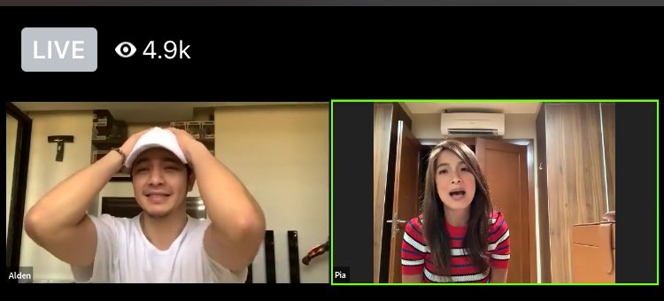 Alden and Pia live on EB FB.Kausapin nila isang Med Tech from Laguna.They discussed about all the frontliners & the discrimination they’ve been getting particularly the HCW. https://www.facebook.com/EBdabarkads/videos/530198454602192?sfns=moAt naka-uniform po cya,white cap & shirt.<3<3<3 #AldenRichards #StayHomeStaySafe