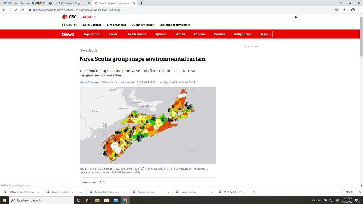 This is environmental racism in Nova Scotia Mapped vs. Covid 19 outbreaks. We already see the obvious here.