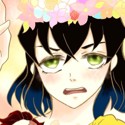 マックポテトDelicious🐇🌕さんがTwitterに投稿した嘴平伊之助(鬼滅の刃)のイラスト。