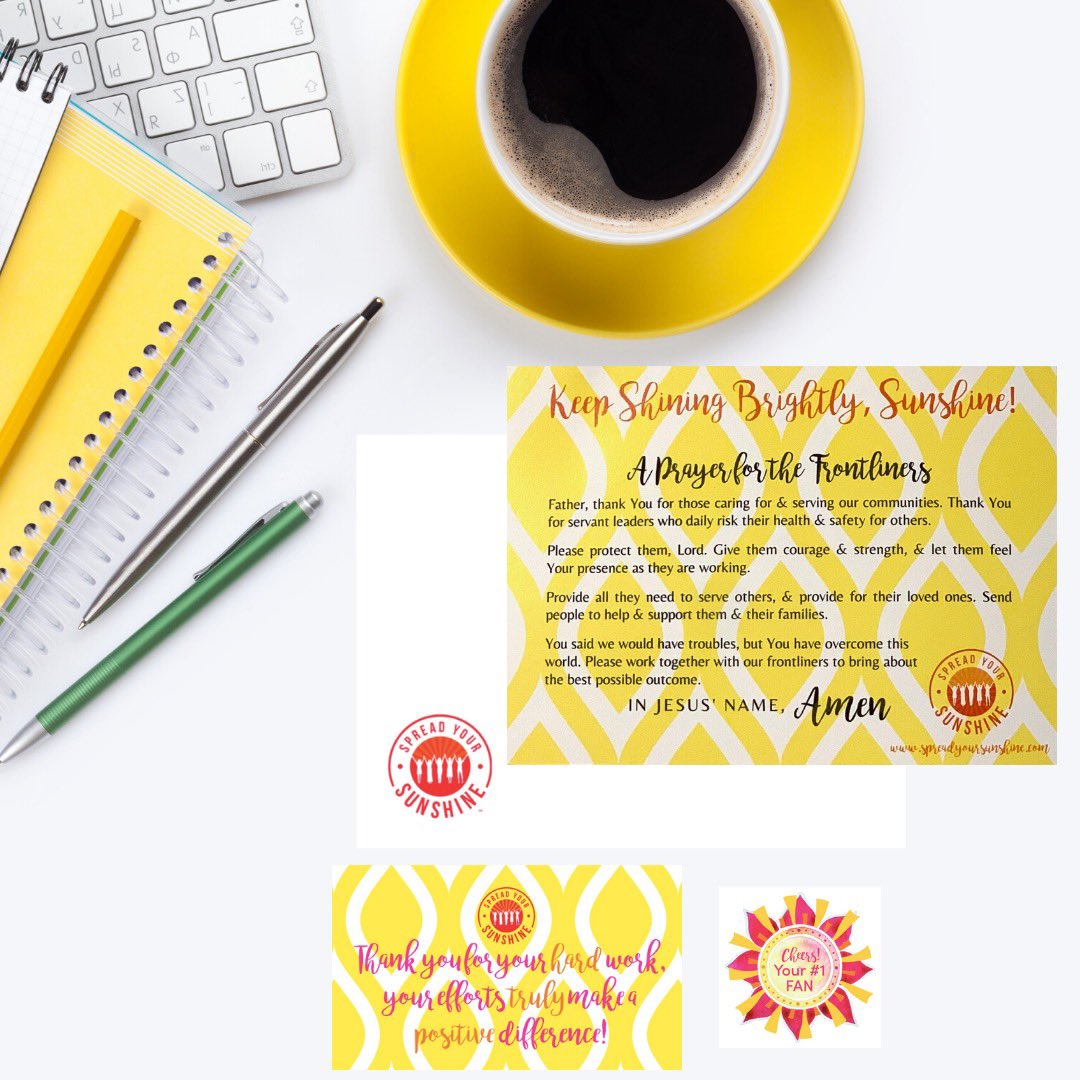 melaniesgriffin's tweet photo. Prepping 70 of these customized sets celebrating Frontline Workers for a @sunshine_women customer w/ a big heart for shining a light on others. Love seeing how the world is using this time to build strong communities of support & courage.☀️https://t.co/qLEuzYxR3B #ShineItForward https://t.co/bs8YMlKucw
