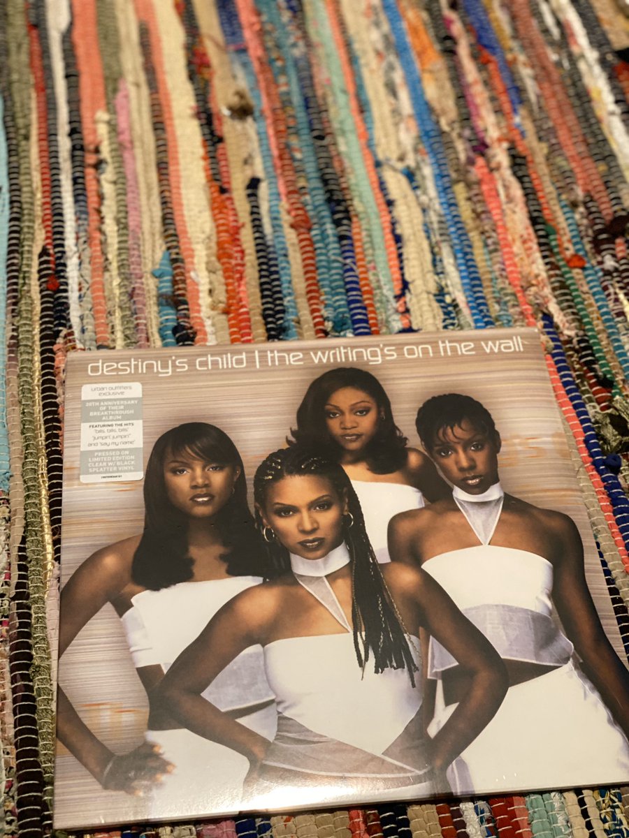 The Writing’s On the Wall by Destiny’s Child(The record for this one is white with black splattered on it)