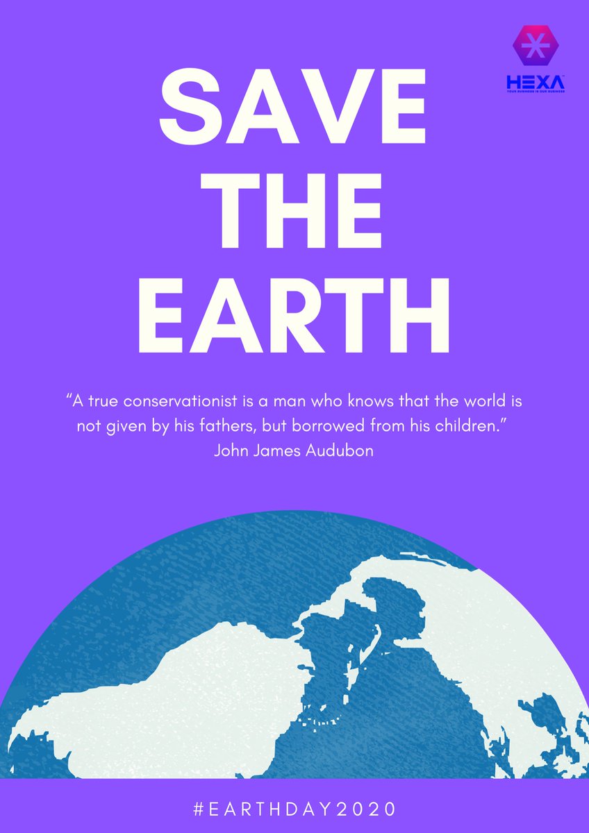 hexamatics1's tweet photo. HAPPY Earth Day!
#earthday
#22April
#oneearth
#savetheearth
#saveourhome
#hexa https://t.co/s46fUjcmRi