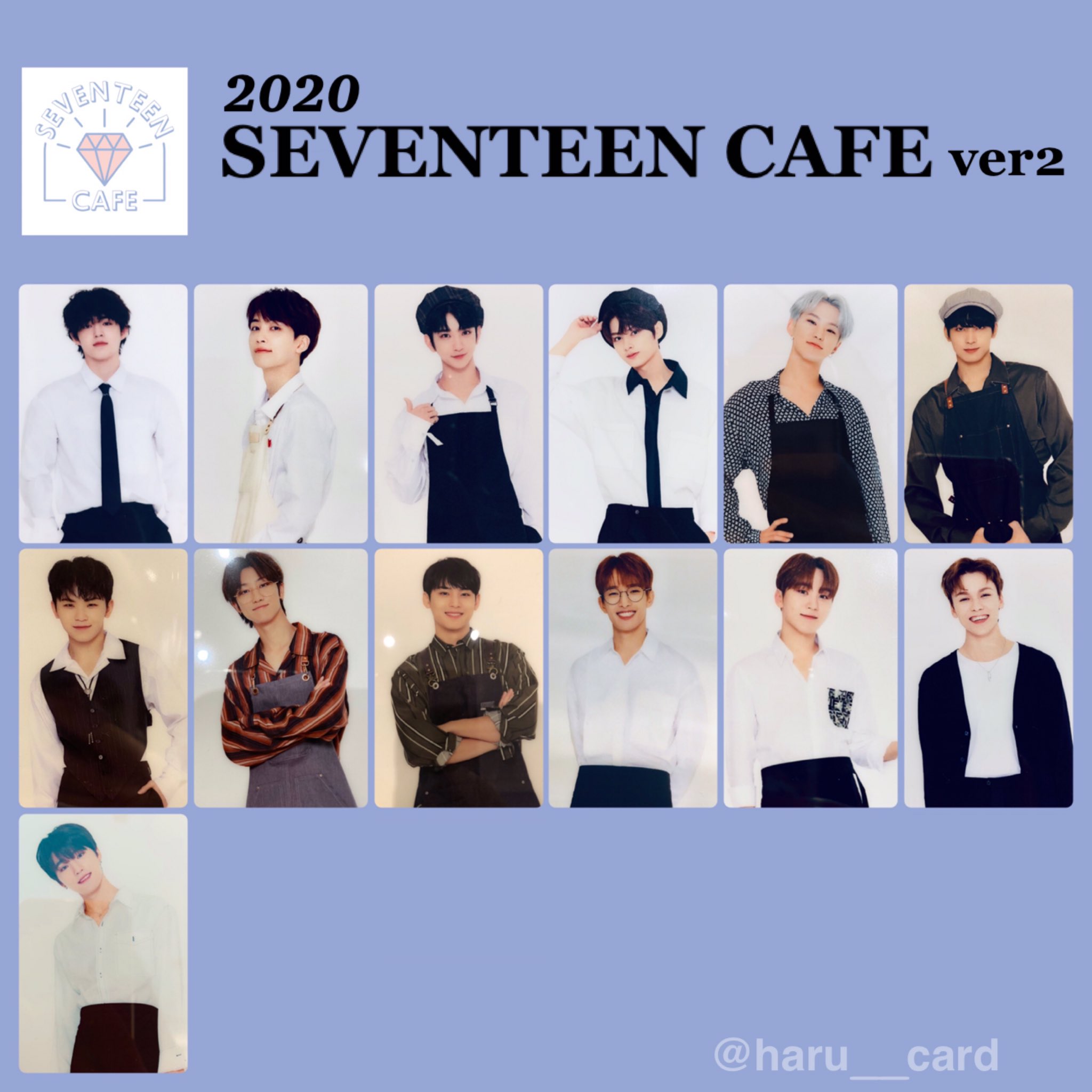 ウォヌ セブチカフェ SEVENTEEN Cafe ポストカード ステッカー
