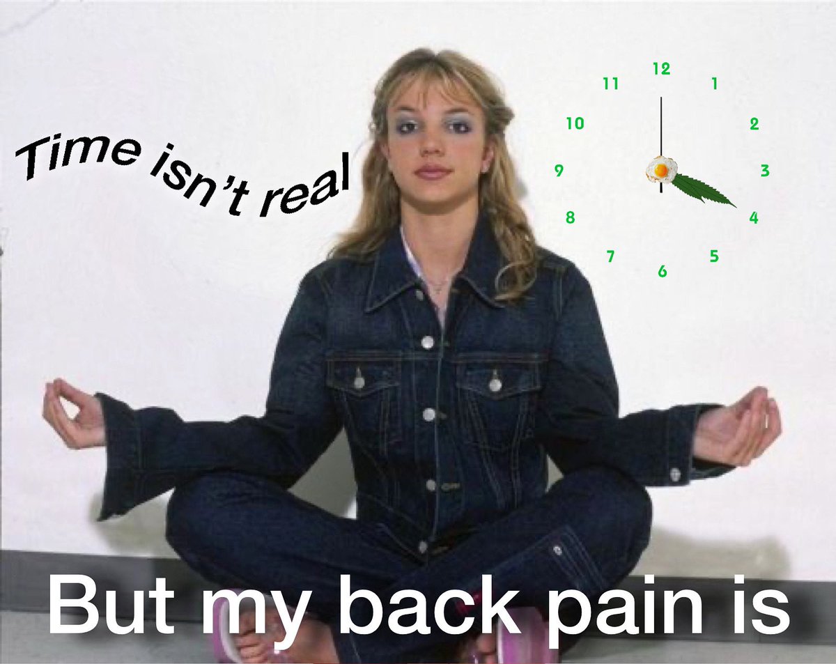 Sonny5ideUp's tweet image. time isn’t real, but my back pain is