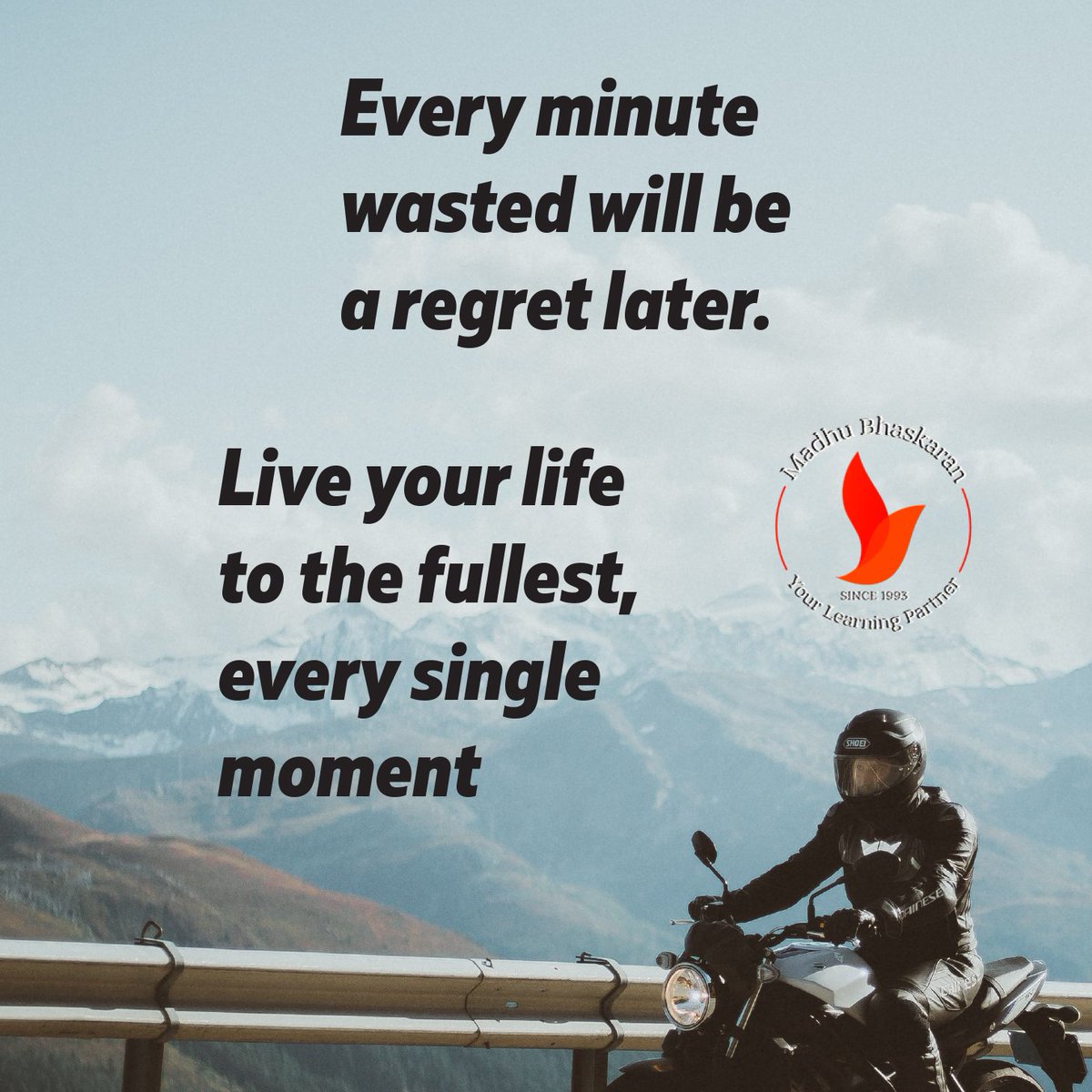 imadhubhaskaran's tweet image. #MotivationalQuotes #life #everysingle #samgralearning